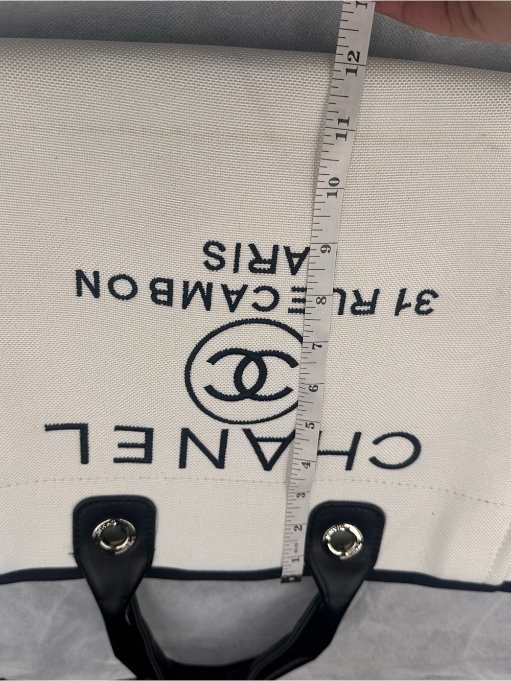 High quality inspo White and Black Canvas Tote Bag - Picture 8 of 12
